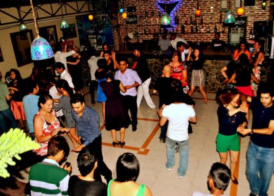 The Dance Floor Salsa Social night group dance in Kathmandu